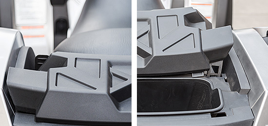 hátsó tároló az ATV-n